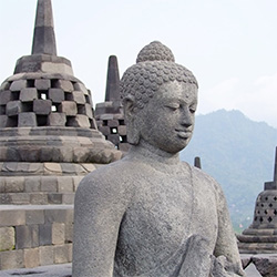 Beeld op de Borobodur