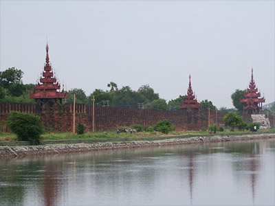 Vestigingsmuur Mandalay, Myanmara