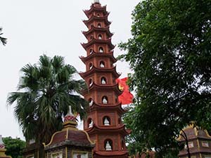 Kiem Lien pagode en Quan Thanh tempel